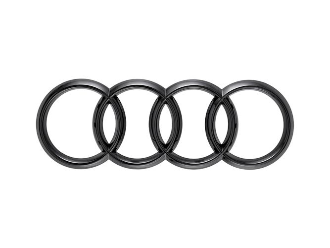 Audi A7 ringe i sort højglans til bagklap