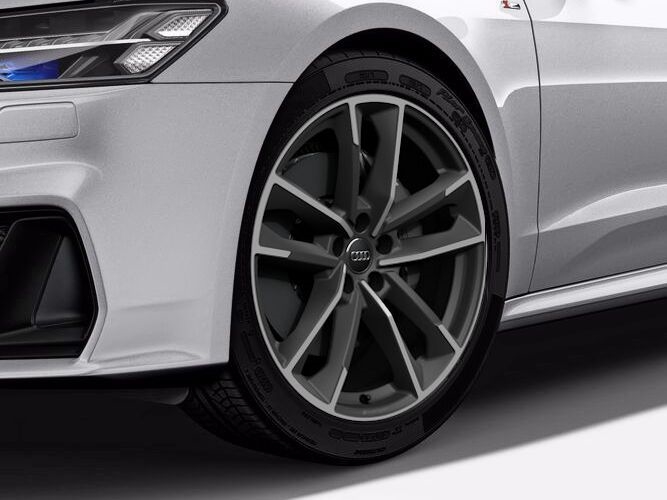 Audi A7, S7 20" aluminiumsfælg Sommer 5-dobbelteget design, titaniumoptik (8,5J x 20")