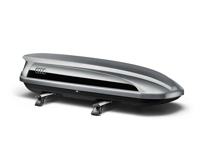 Audi ski- og bagageboks, 300 L, platingrå - UDGÅET
