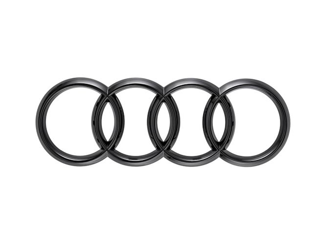 Audi A3 ringe til bagklap i sort højglans