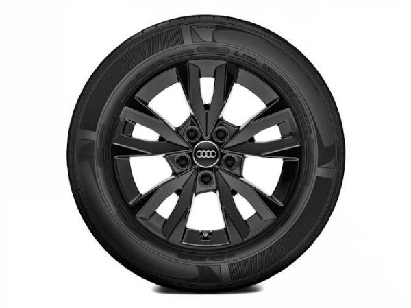 Audi A3 16" Vinteraluminiumsfælg - 5-V-eget acumendesign, sort (6,5J x 16")