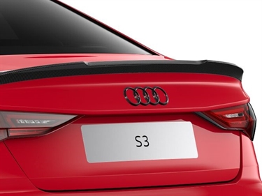 Audi A3, S3 ringe i sort højglans til bagklap
