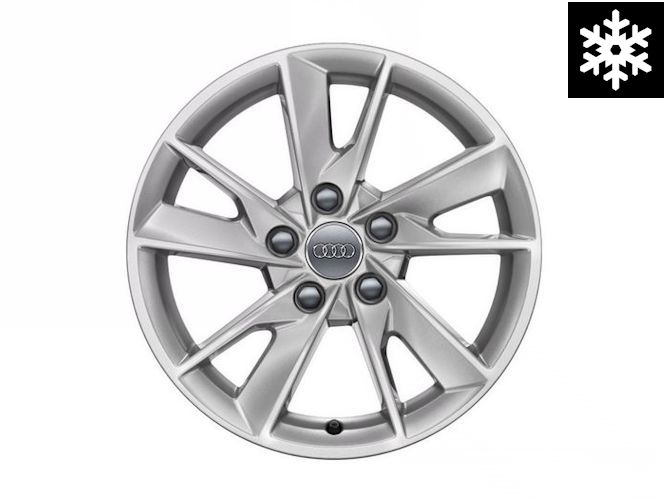 Audi A4 16" vinteraluminiumsfælge i 5-eget facetdesign (7J x 16") - Førpris: 7.596,-