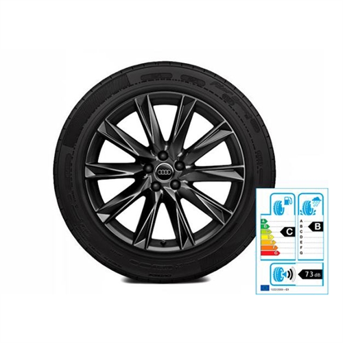 Audi e-tron 20" Vinterkomplethjul 10-eget laminadesign, sort (9J x 20") - FØRPRIS 29.196 kr.