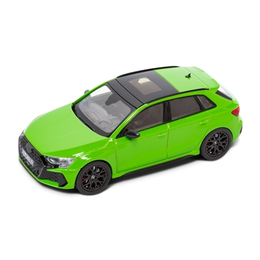 Audi RS3 Sportback, kyalamigrøn, modelbil 1:43