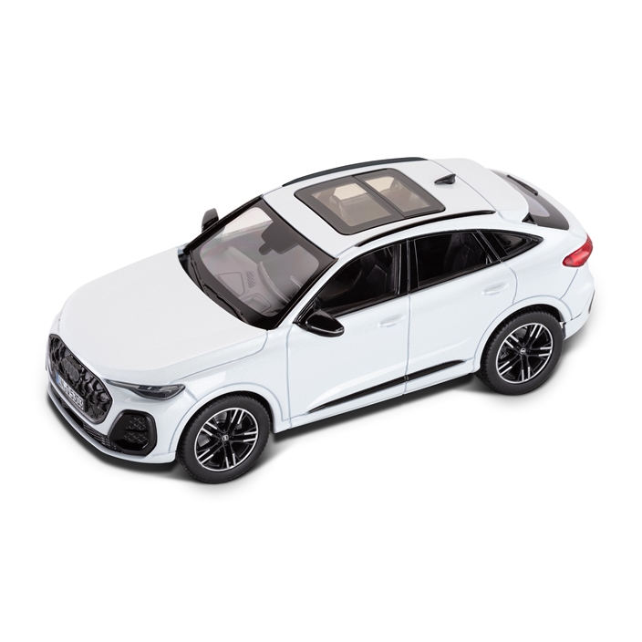 Audi Q5 Sportback, gletsjerhvid, modelbil 1:43