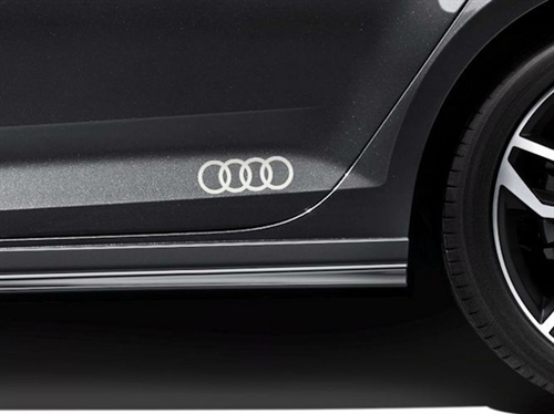 Audi logo som dekorfolie Sølvmetallic
