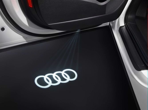Audi LED-indstigningslys med Audi ringe