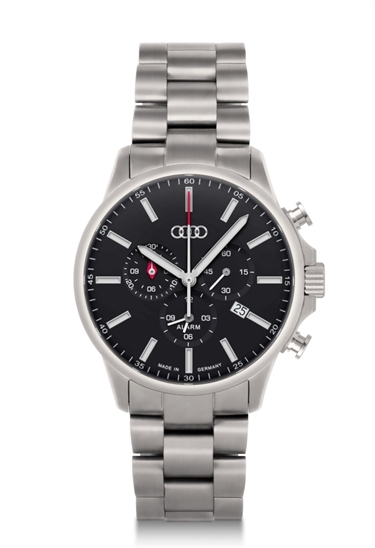 Audi Chronograph Titanium herre ur i silver/black