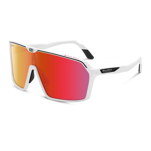 Audi Sport solbrille m. spejlglas, hvid/rød