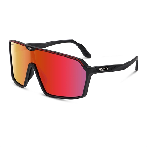 Audi Sport solbrille m. spejlglas, sort/rød