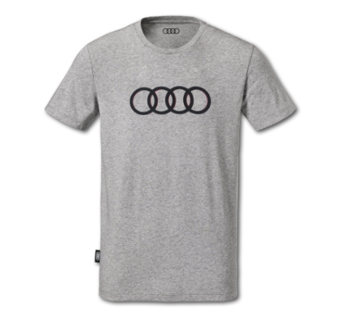 Audi T-Shirt, Herre med Ringe, Grå