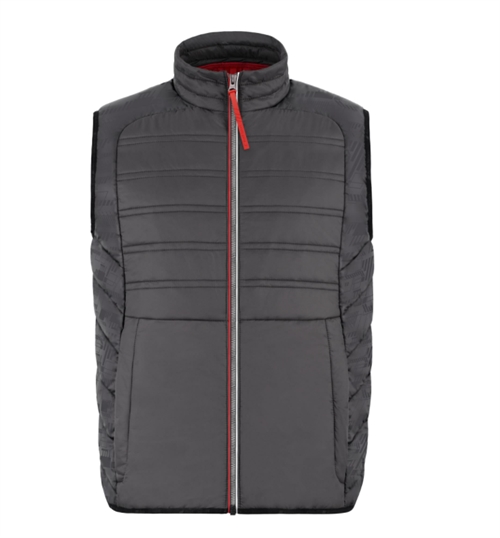 Audi Sport quiltet vest, mørkegrå