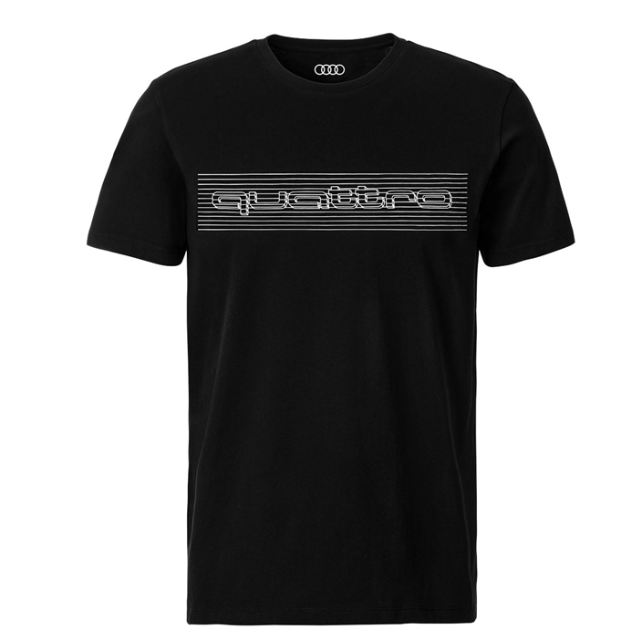 Audi quattro T-shirt Sort