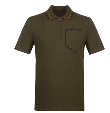Audi poloshirt til herrer, olivengrøn - Førpris 399,-