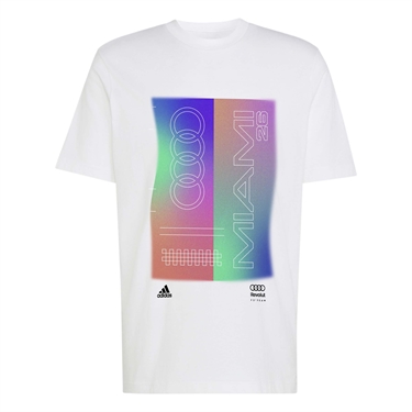 Audi F1 fanwear, herre-t-shirt i "Miami '26"-design