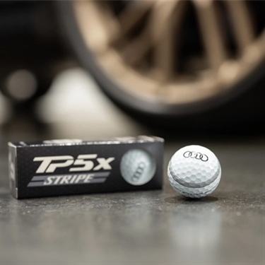 Audi x TaylorMade TP5 Stripe Golfbolde, 12 stk.